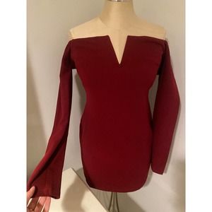 Lulu's Off-the-Shoulder Bodycon Dress